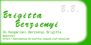 brigitta berzsenyi business card